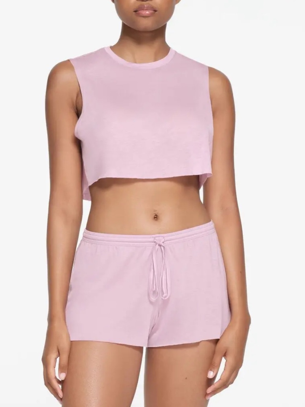 SKIMS Boyfriend Crop Tank Cherry Blossom
